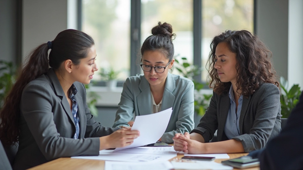 Team meeting discussing accessibility standards with design system documentation and WCAG guidelines