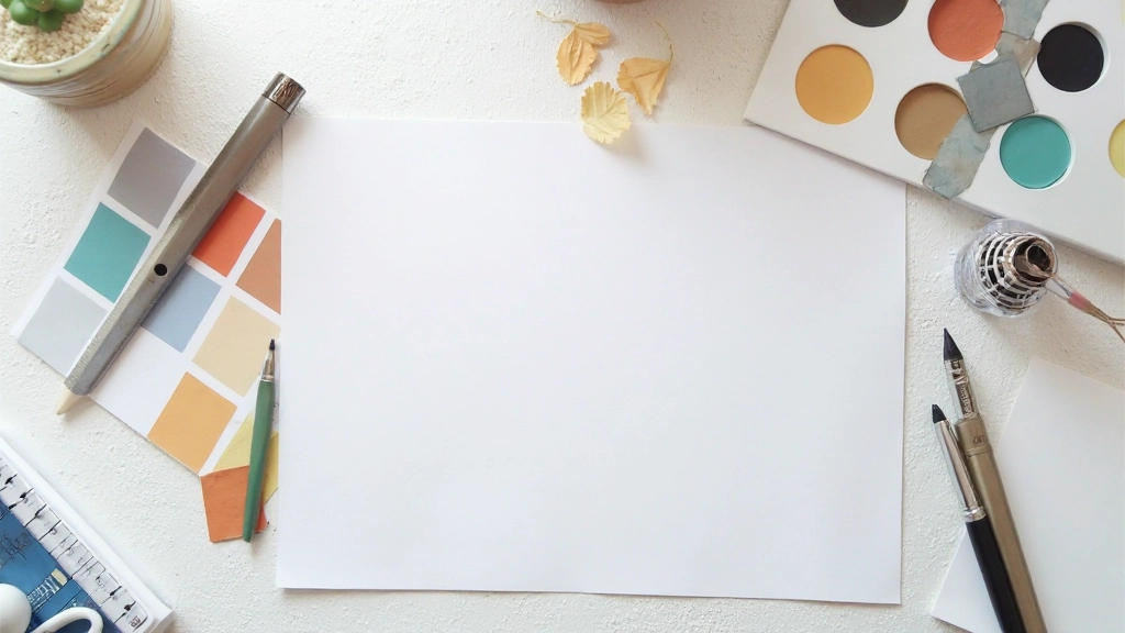 Color palette swatches arranged in organized grid showing primary, secondary, and accent colors with hex codes labeled